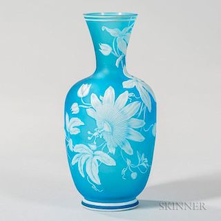 Cameo Glass Vase Attributed to Webb