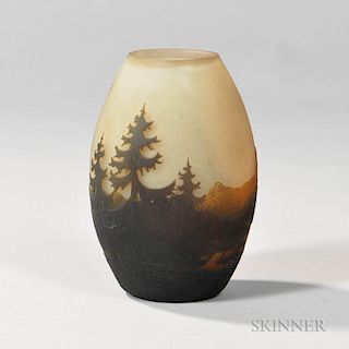 Muller Fres Landscape Vase