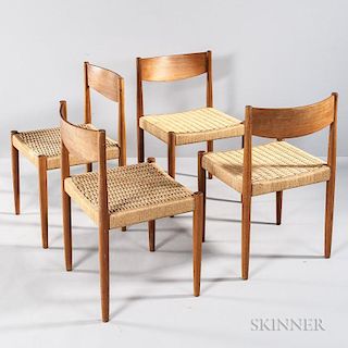 Four Poul Volther Dining Chairs