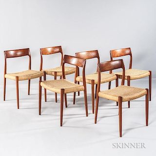 Six J.L. Moller Dining Chairs