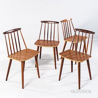 Four Folke Palsson Dining Chairs