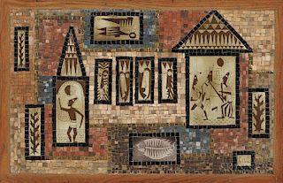 David Holleman (b. 1927) Mosaic Plaque