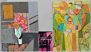 Irving B. Haynes (American, 1927-2005)  Two Works: Abstract Still Life with Vase