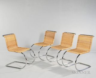 Four Bauhaus-style Chairs