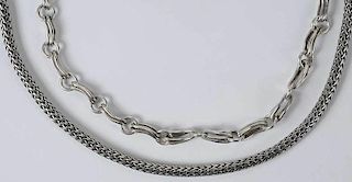 Two Silver Necklaces
