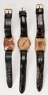Three Bulova Wrist Watches