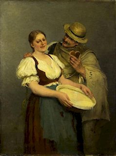 Zsofia Strobl (Hungary,born 1866) oil on canvas