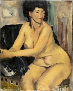 Raphael Soyer (New York, 1899-1987) oil on canvas