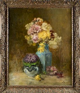 Eugene Henri Cauchois (France, 1850 - 1911) oil on canvas