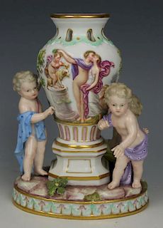 Meissen Figurine "Vase with Tree Cherubs"