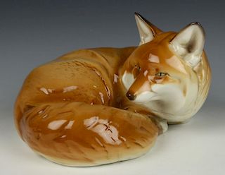 Nymphenburg Theodor Karner figurine "Curled Fox"