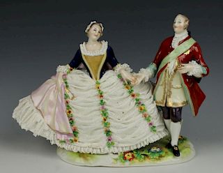 Dresden Volkstedt figurine "Dancing Couple"