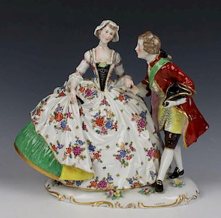 Rudolstadt Ernst Bohne Sohne Figurine "Dancing Couple"