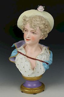 Joseph Le Guluche (France,19C) figurine "Bust of Boy"