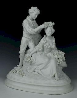 Joseph d'Aste (French)parian figurine "The Coronation"