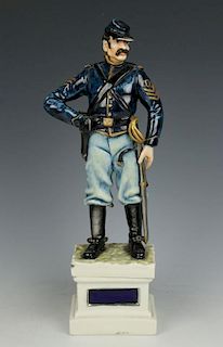 Capodimonte Guido Cacciapuoti Figurine Soldier "Cavalryman USA"