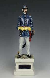 Capodimonte Guido Cacciapuoti Figurine Soldier "Infantry Officer USA"