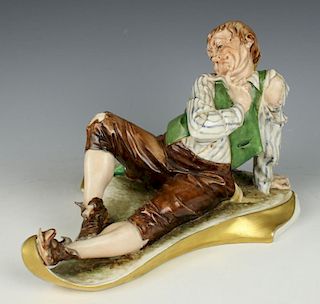 Capodimonte Figurine "Drunken Man"