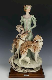 Giuseppe Armani Figurine "Lady with Borzois"