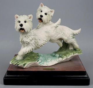 Giuseppe Armani Figurine Dogs "Westies"