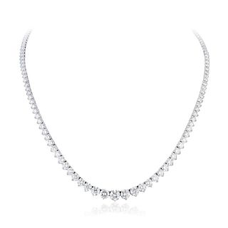 A Diamond Riviere Necklace