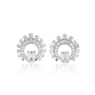 A Pair of Diamond Earrings