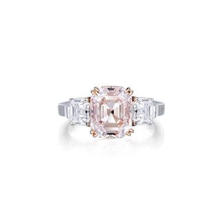 A 2.61-Carat Light Brown-Pink Diamond Ring, with a GIA Report