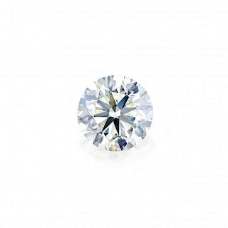 An Unmounted 4.05-Carat Round Brilliant-Cut Diamond, with a GIA Report