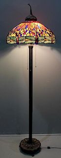 Tiffany Style Floor Lamp with Dragonfly Shade