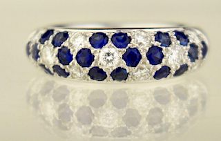 Lady's Sapphire and Diamond Ring