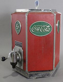 Rare Six-Sided Coca-Cola Dispenser, c. 1930s