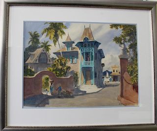William Henry, Florida 20th Century Watercolor