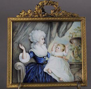 Georgian Painting, "Duchess of Devonshire & Child"