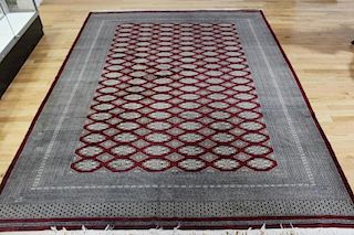 Vintage and Finely Woven Handmade Bokhara Carpet