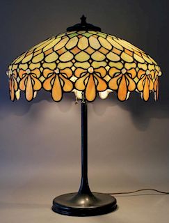Unique Leaded Glass Table Lamp