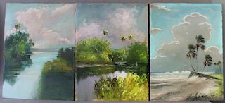 Three Florida Highwaymen Paintings