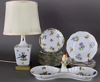 Group of Herend Hand Painted Porcelains