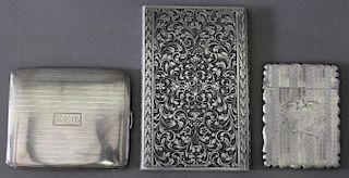 Three Silver Cases