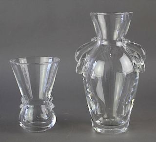 Two Steuben Crystal Vases