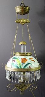 Late Victorian Hanging Parlor Lamp