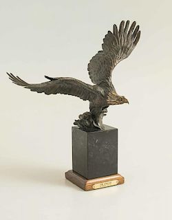 Robert Taylor (20th c) Bronze "The Angler"