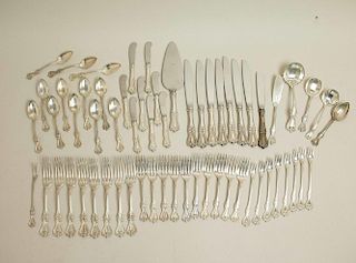 61 Piece Towle Sterling Silver Flatware, Old Colonial