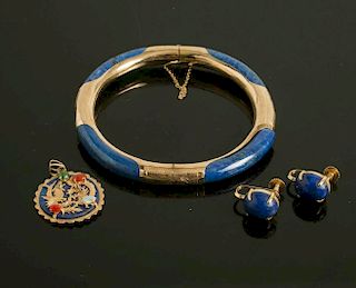 Assorted Lapis 14k Gold Jewelry