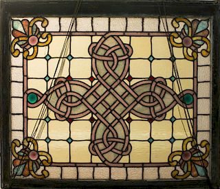 American Concave Stained Glass Window
