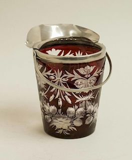 Czech Glass Ice Bucket