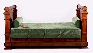 AN EARLY 19TH C. FRENCH NAPOLEON III SLEIGH BED