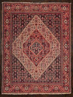 AN ANTIQUE PERSIAN SENNEH SCATTER RUG