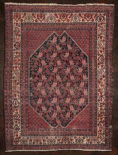 AN EARLY TO MID 20THC. PERSIAN HAMADAN SCATTER RUG