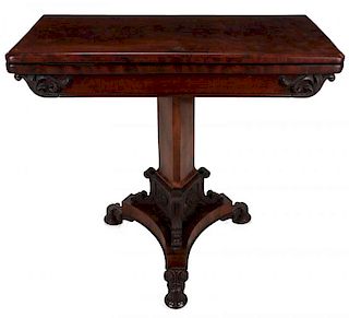 A 19TH CENTURY CONTINENTAL FLIP TOP GAMES TABLE