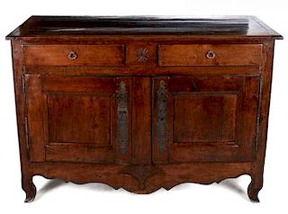 AN 18TH CENTURY FRENCH PROVINCIAL SIDE CABINET